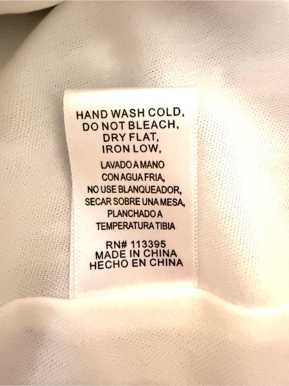Sleeveless White Mini Dress with Blue Print sz LARGE - Picture 5 of 7